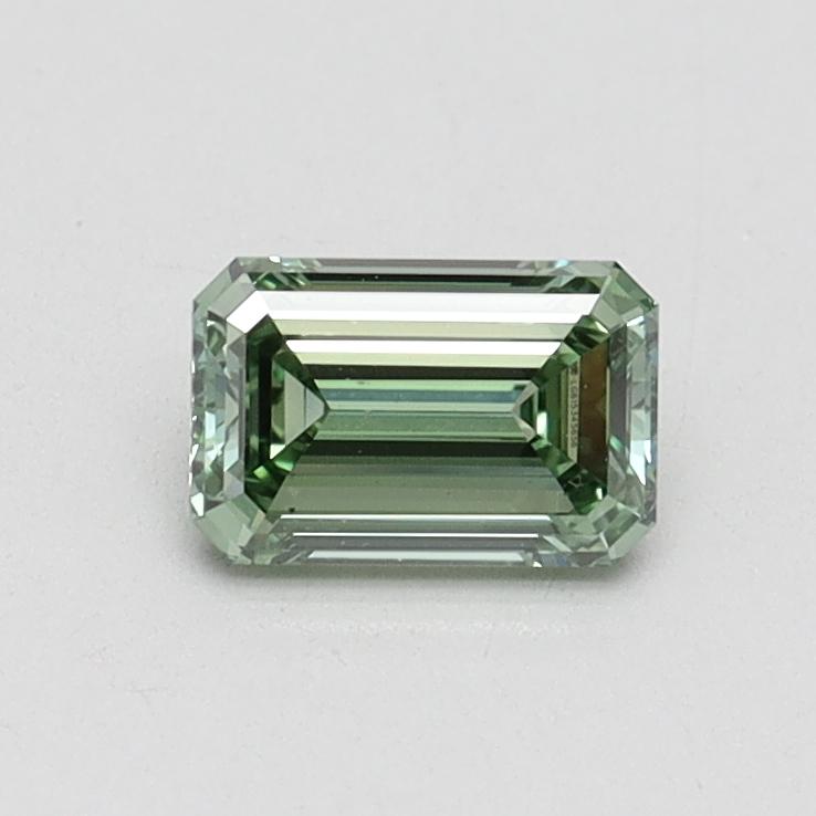 0.52 Ct. Fancy Vivid Green Emerald Lab Grown Diamond