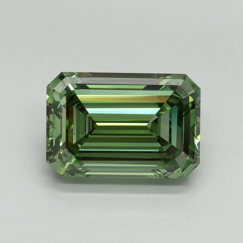 5.05 Ct. Fancy Vivid Green Emerald Lab Grown Diamond