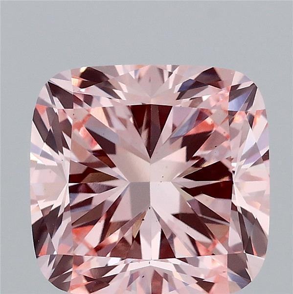 3.11 Ct. Fancy Intense  Pink Cushion Lab Grown Diamond