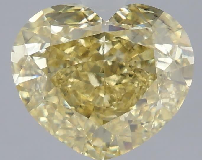 3.01 Ct. Fancy Yellow Heart Lab Grown Diamond