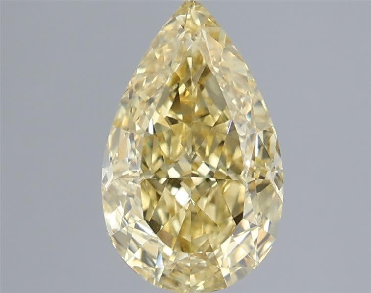 2.03 Ct. Fancy Intense Yellow Pear Lab Grown Diamond