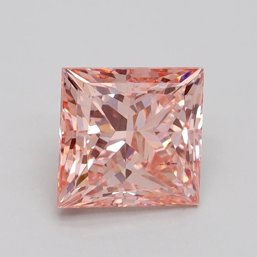 1.80 Ct. Fancy Intense Pink Princess Lab Grown Diamond
