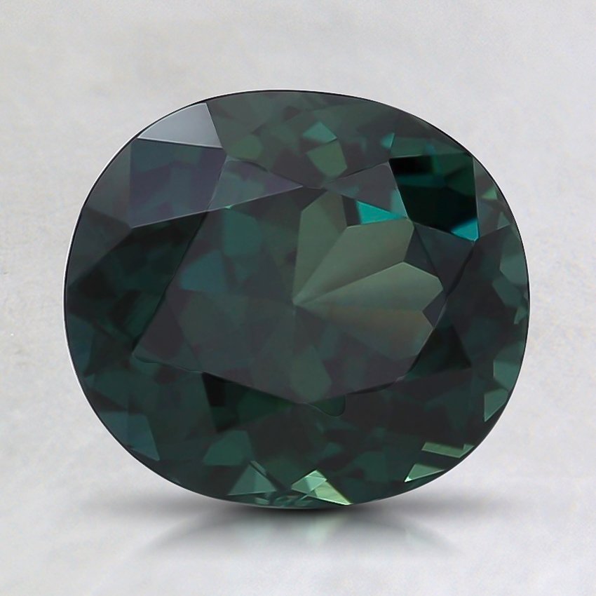 8X7mm Teal Oval Sapphire
