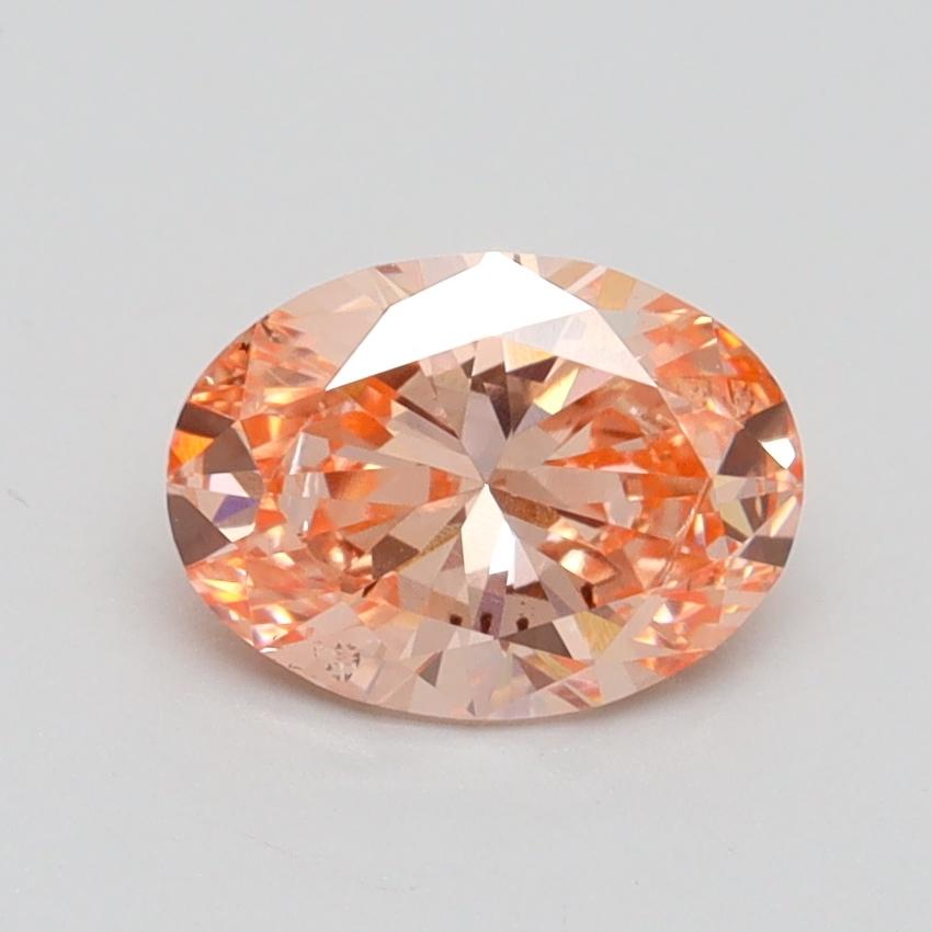 1.03 Ct. Fancy Intense Pink Oval Lab Grown Diamond