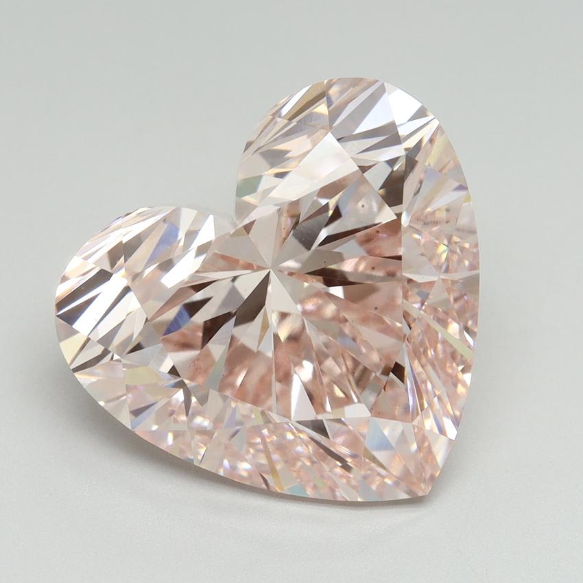 10.26 Ct. Fancy Intense Pink Heart Lab Grown Diamond