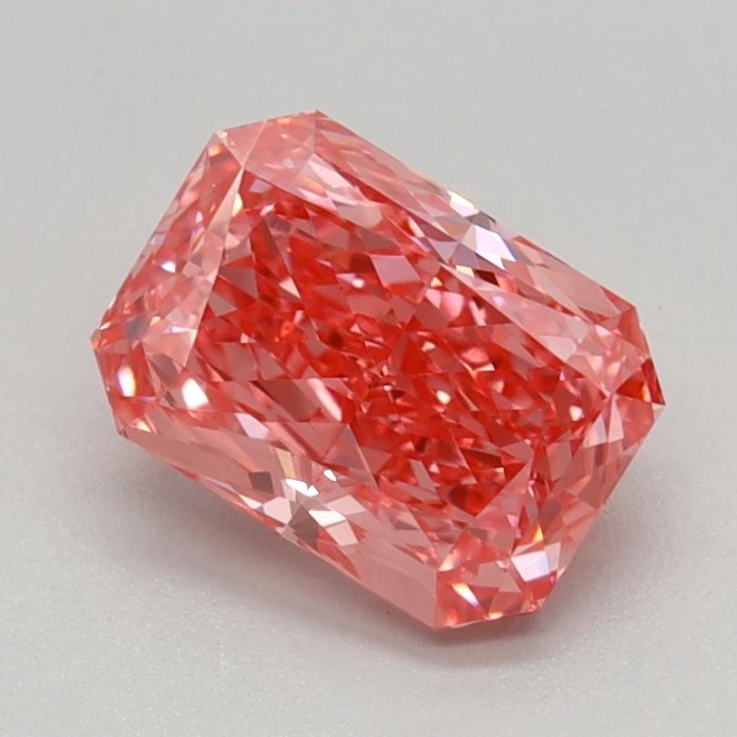 1.13 Ct. Fancy Vivid Pink Radiant Lab Grown Diamond