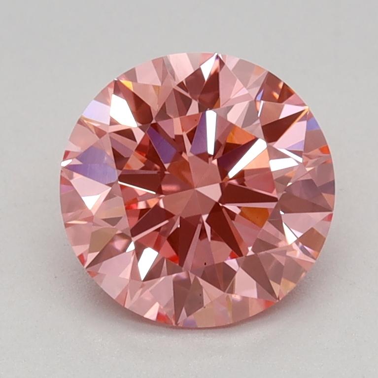 1.09 Ct. Fancy Vivid Pink Round Lab Grown Diamond