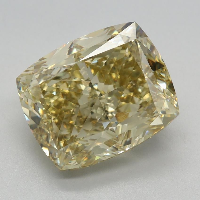 4.26 Ct. Fancy Intense Yellow Cushion Lab Grown Diamond
