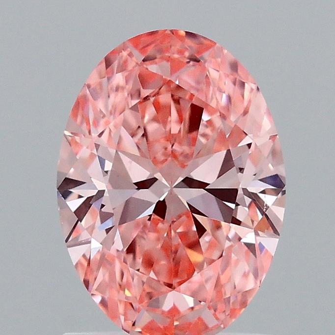 1.28 Ct. Fancy Vivid Pink Oval Lab Grown Diamond