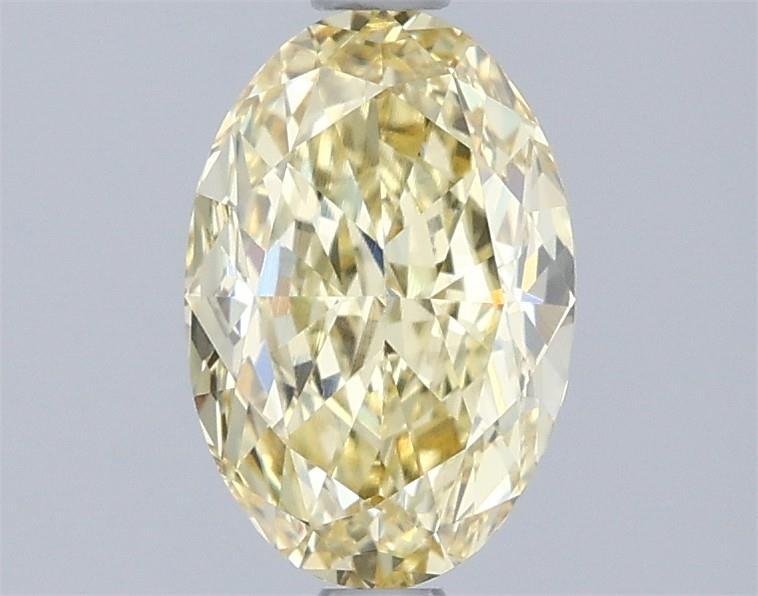 1.56 Ct. Fancy Intense Yellow Oval Lab Grown Diamond