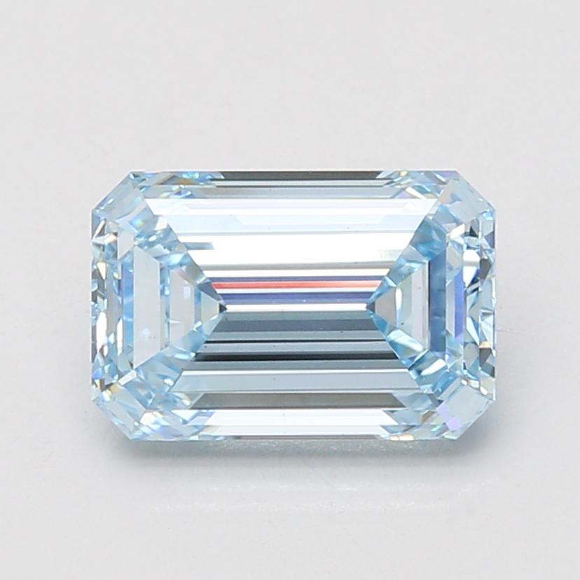 3.01 Ct. Fancy Intense Blue Emerald Lab Grown Diamond