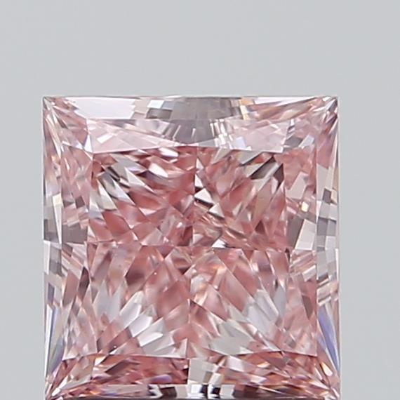 1.32 Ct. Fancy Vivid Pink Princess Lab Grown Diamond