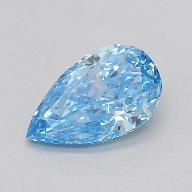 0.35 Ct. Fancy Vivid  Blue Pear Lab Grown Diamond