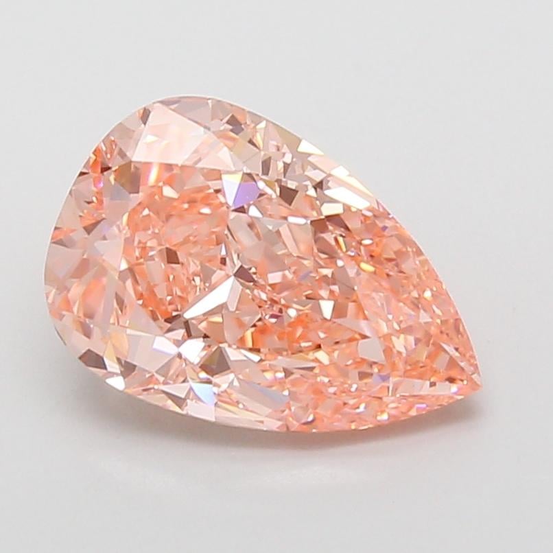 3.08 Ct. Fancy Vivid Pink Pear Lab Grown Diamond
