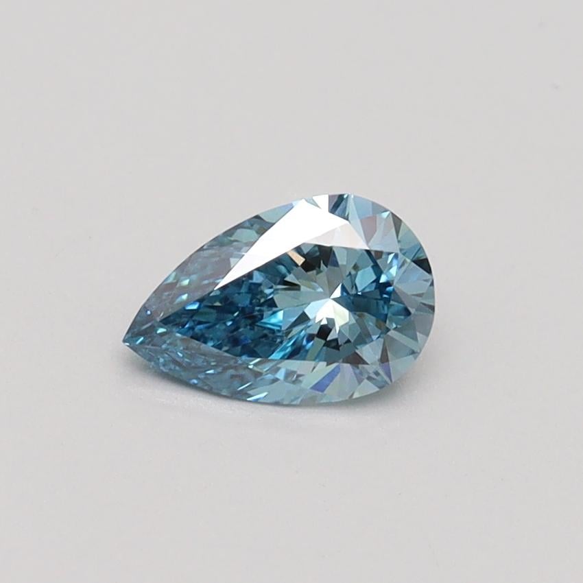 0.41 Ct. Fancy Vivid Blue Pear Lab Grown Diamond