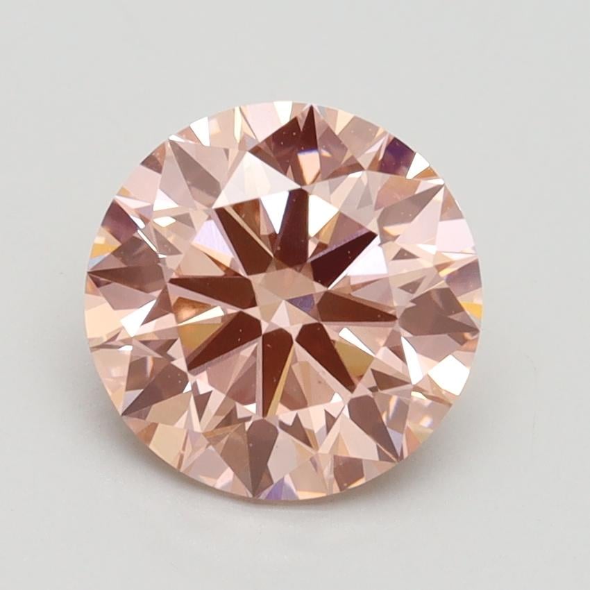 2.07 Ct. Fancy Intense Pink Round Lab Grown Diamond