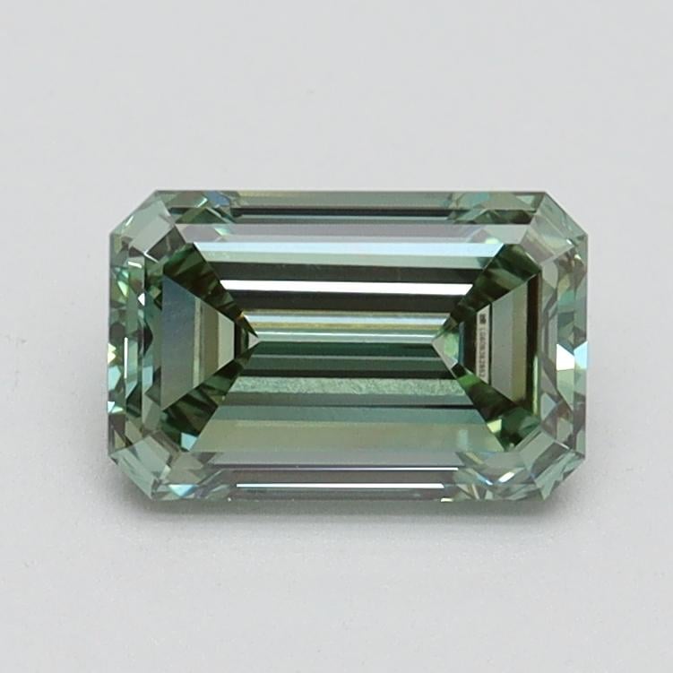 1.05 Ct. Fancy Intense Pacific Green Emerald Lab Grown Diamond