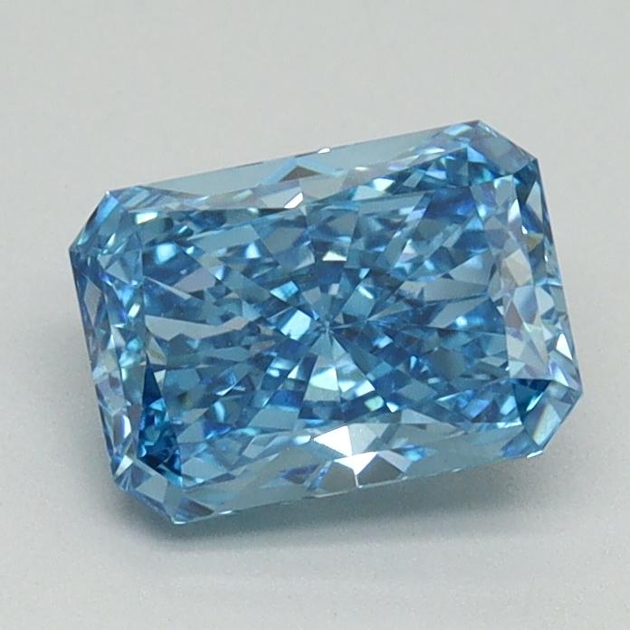 1.16 Ct. Fancy Vivid Blue Radiant Lab Grown Diamond