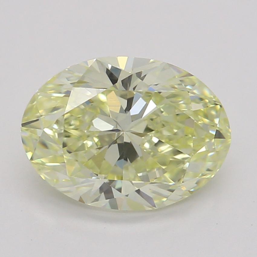 1.00 Ct. Fancy Light Yellow Oval Diamond