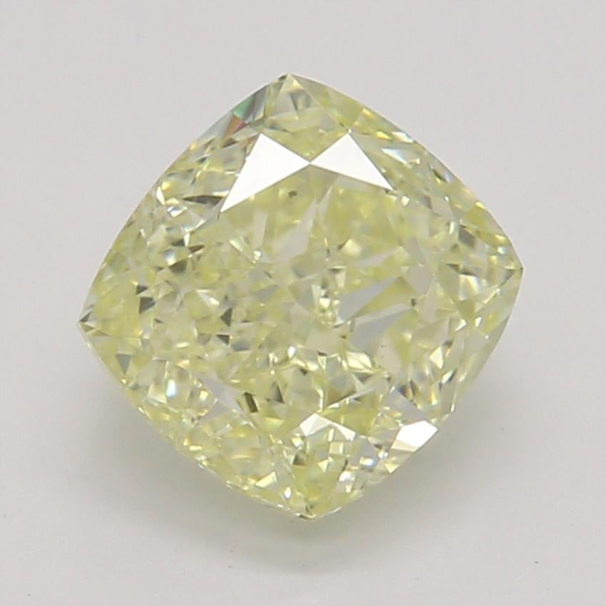 0.82 Ct. Fancy Yellow Cushion Diamond