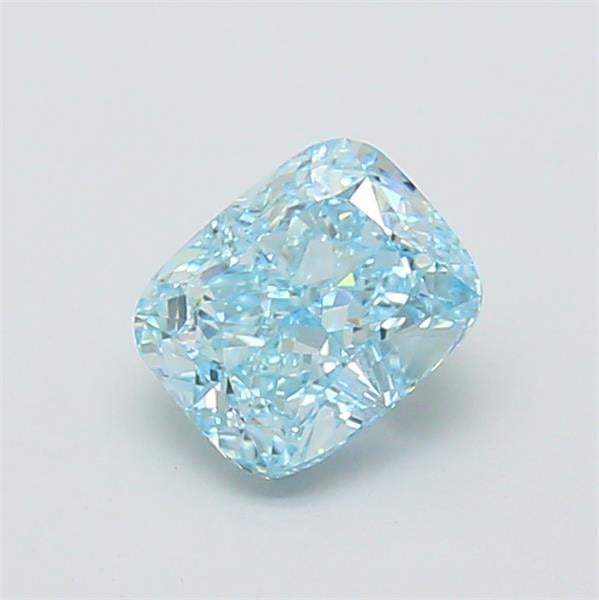 1.15 Ct. Fancy Intense  Blue Cushion Lab Grown Diamond