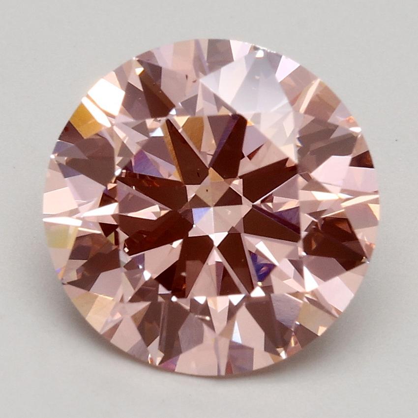 2.63 Ct. Fancy Intense Pink Round Lab Grown Diamond