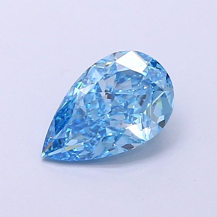 1.54 Ct. Fancy Vivid  Blue Pear Lab Grown Diamond