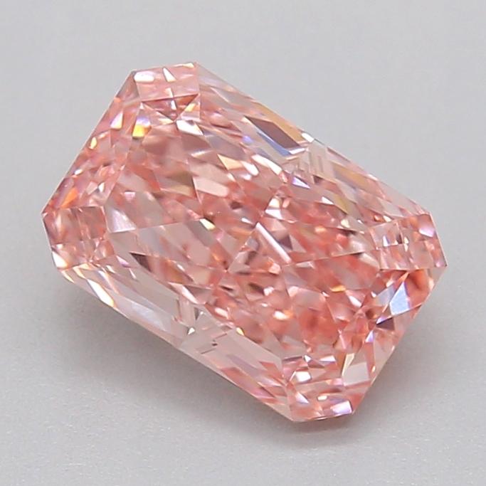 1.42 Ct. Fancy Vivid  Pink Radiant Lab Grown Diamond