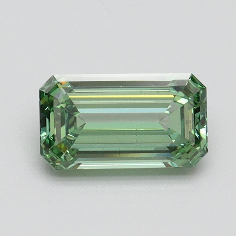 1.01 Ct. Fancy Vivid Green Emerald Lab Grown Diamond