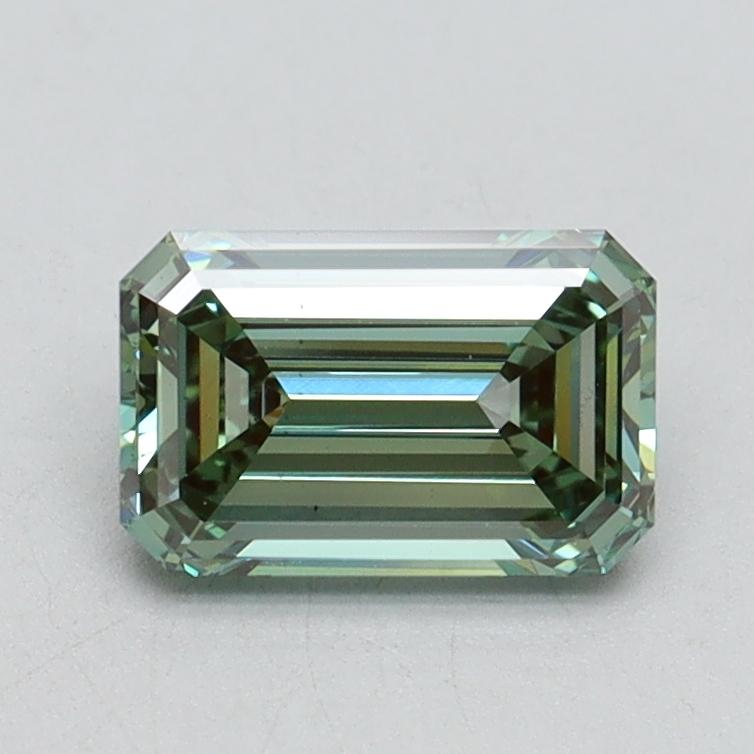 1.01 Ct. Fancy Intense Green Emerald Lab Grown Diamond