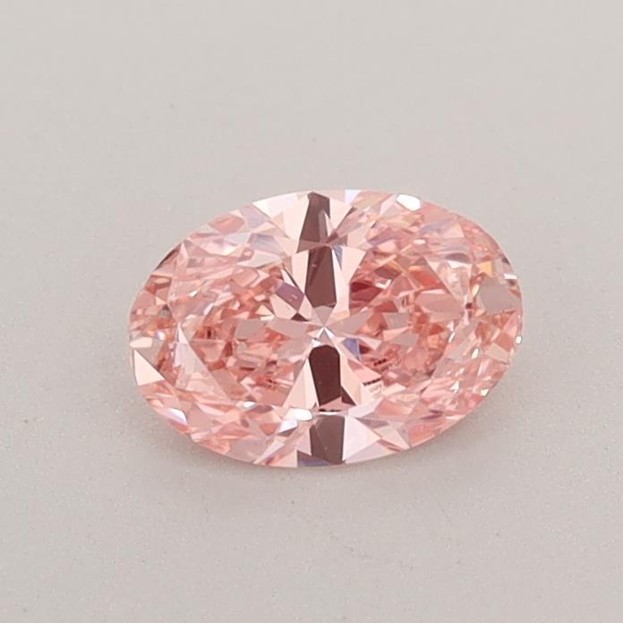 0.42 Ct. Fancy Intense Pink Oval Lab Grown Diamond