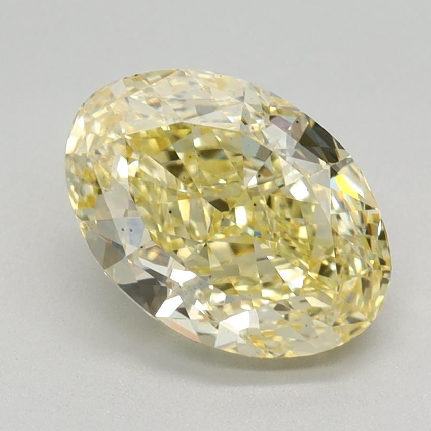1.78 Ct. Fancy Intense Yellow Oval Lab Grown Diamond