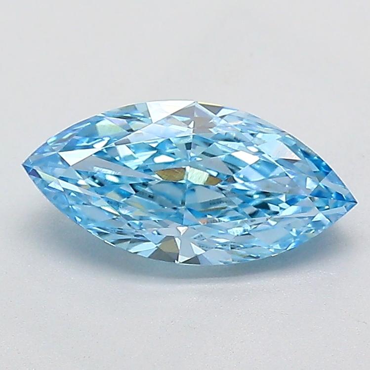 1.36 Ct. Fancy Vivid Blue Marquise Lab Grown Diamond