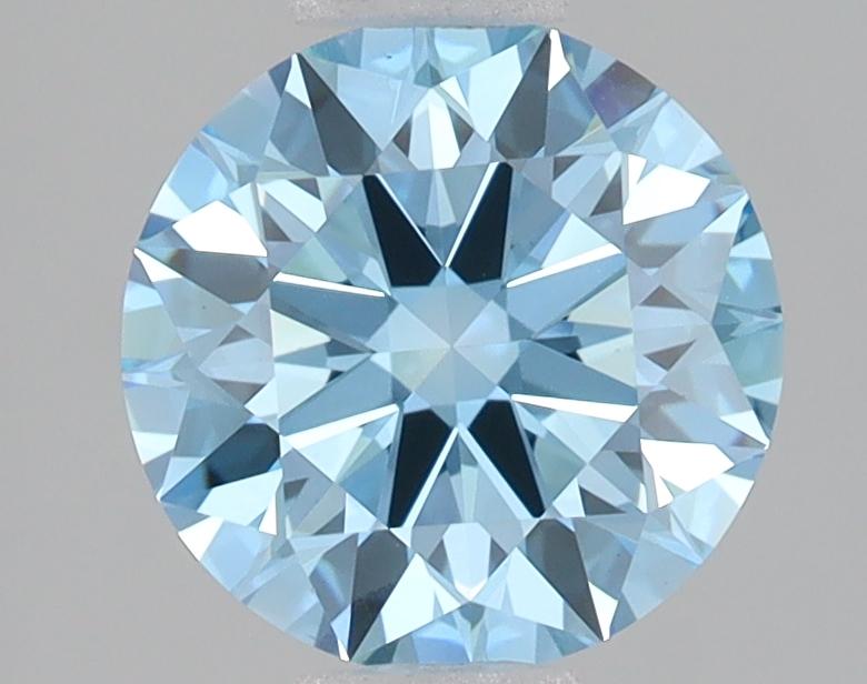 2.06 Ct. Fancy Vivid Blue Round Lab Grown Diamond
