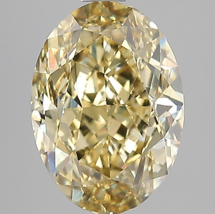 3.00 Ct. Fancy Yellow Oval Lab Grown Diamond