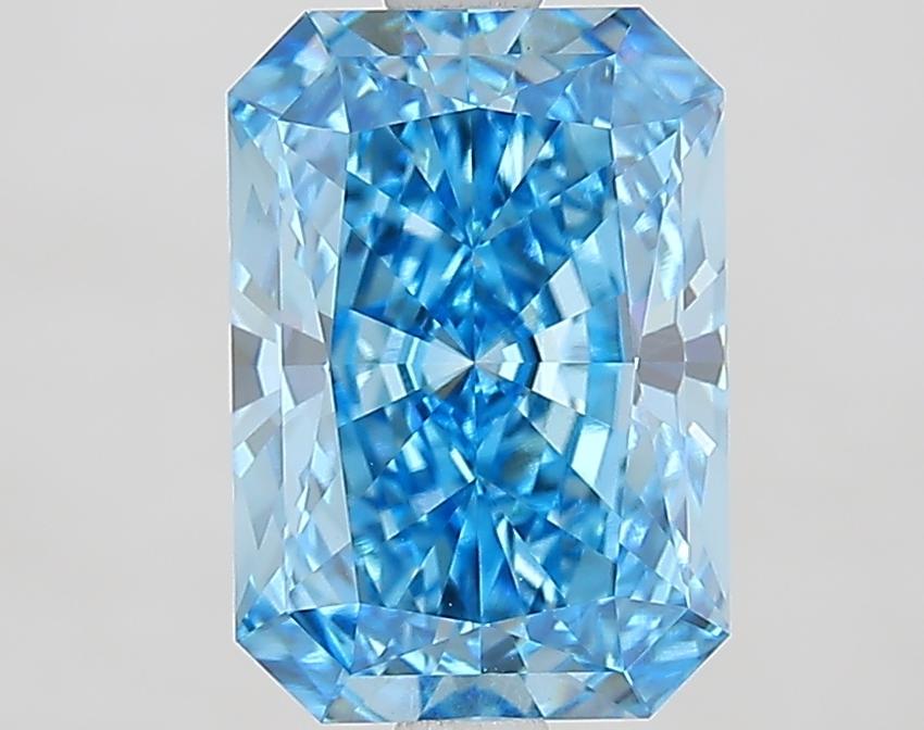 2.71 Ct. Fancy Vivid Blue Radiant Lab Grown Diamond