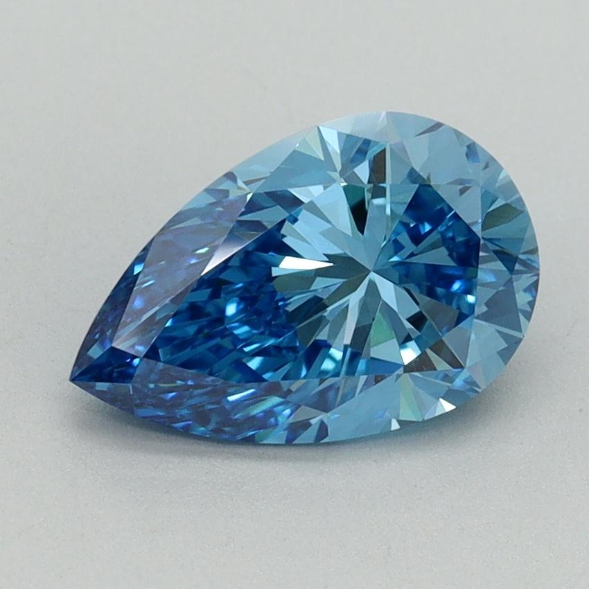 1.55 Ct. Fancy Vivid Blue Pear Lab Grown Diamond