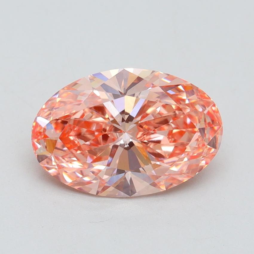2.13 Ct. Fancy Vivid Pink Oval Lab Grown Diamond