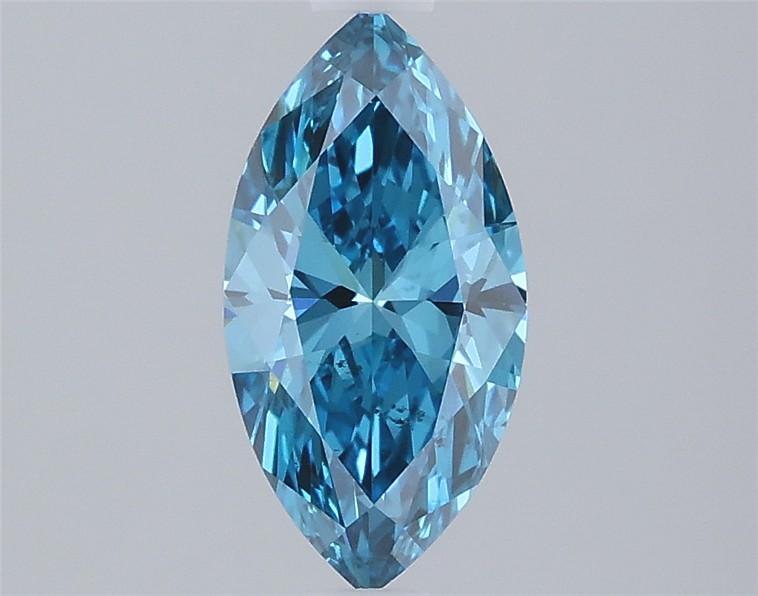 0.99 Ct. Fancy Vivid Blue Marquise Lab Grown Diamond