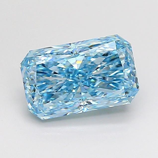 1.59 Ct. Fancy Vivid Blue Radiant Lab Grown Diamond