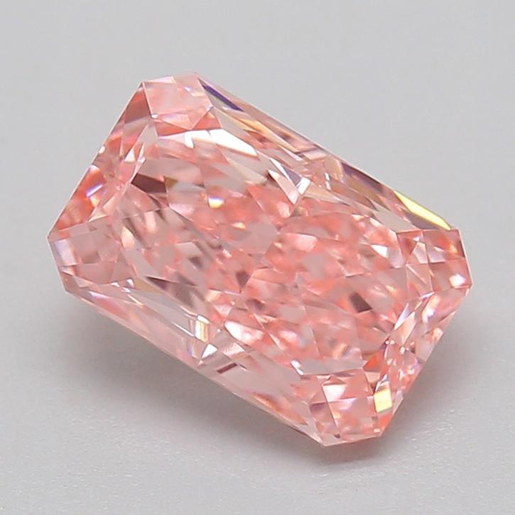 1.34 Ct. Fancy Vivid  Pink Radiant Lab Grown Diamond
