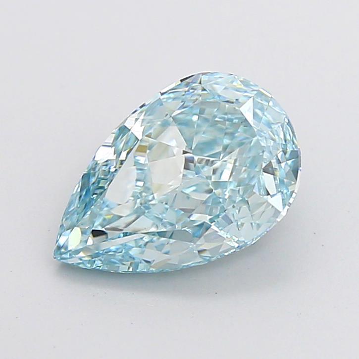 2.51 Ct. Fancy Intense Blue Pear Lab Grown Diamond