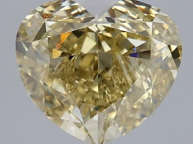 2.57 Ct. Fancy Yellow Heart Lab Grown Diamond