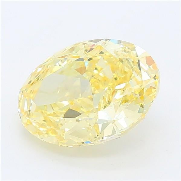2.33 Ct. Fancy Intense Yellow Oval Lab Grown Diamond