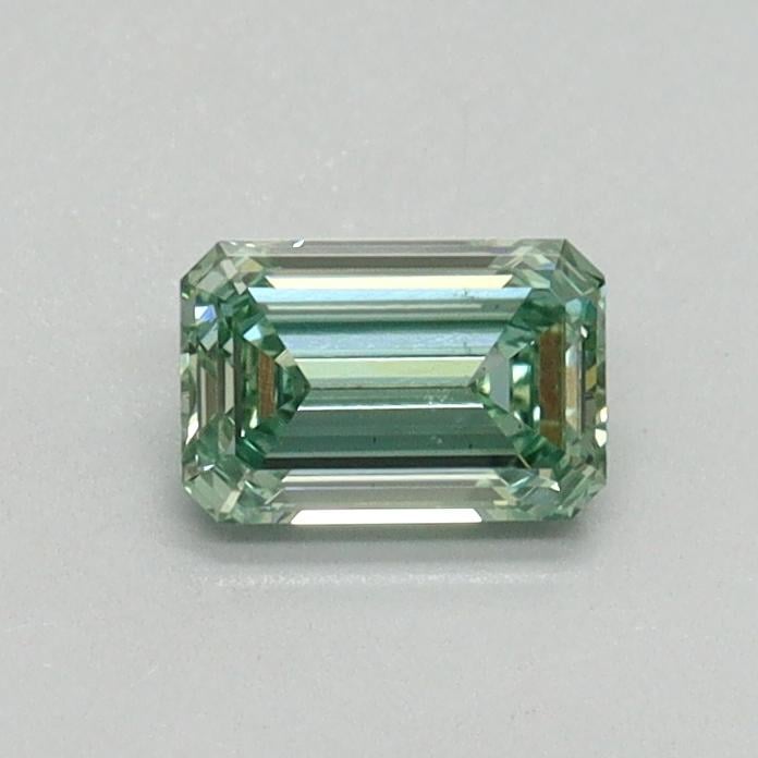 0.40 Ct. Fancy Vivid Pacific Green Emerald Lab Grown Diamond