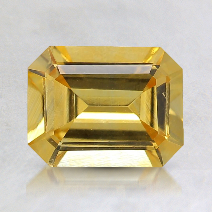 7.5x5.4mm Yellow Emerald Sapphire