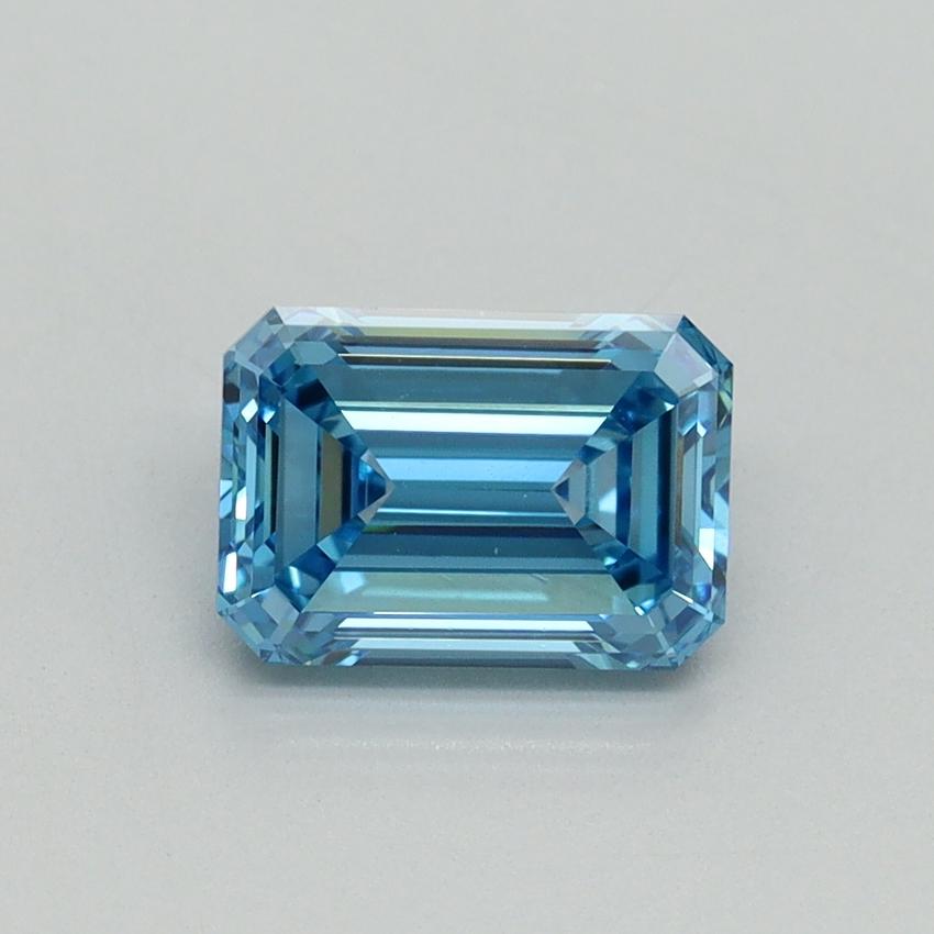 1.44 Ct. Fancy Vivid Blue Emerald Lab Grown Diamond