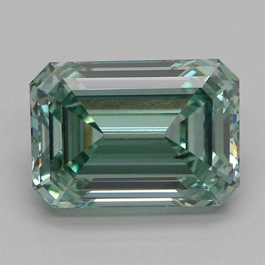 2.05 Ct. Fancy Vivid Green Emerald Lab Grown Diamond