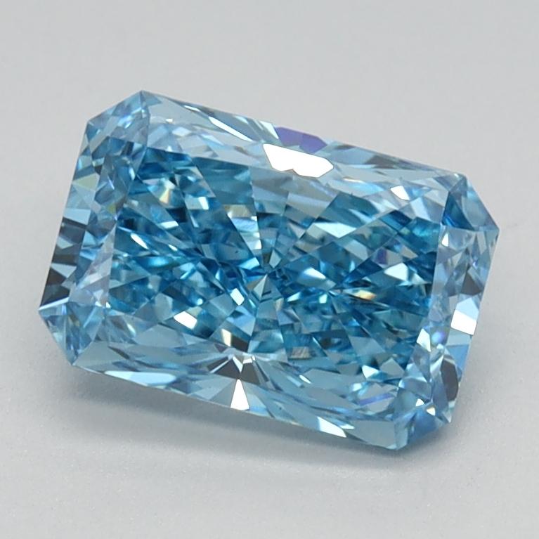 1.09 Ct. Fancy Vivid Blue Radiant Lab Grown Diamond