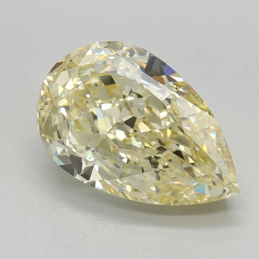 2.10 Ct. Fancy Intense Yellow Pear Lab Grown Diamond